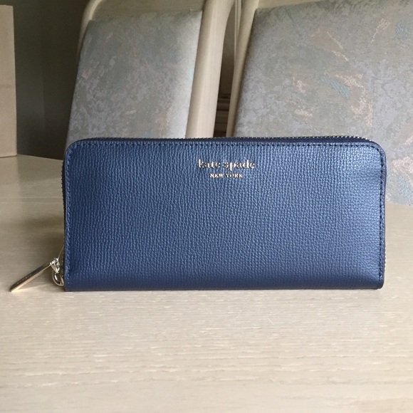 kate spade Handbags - Kate Spade Blazer Blue Slim Continental Wallet